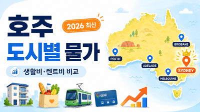 호주 도시별 특징 – (6) 물가 (2026년)